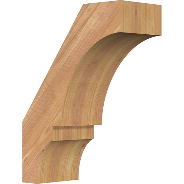 Ekena Millwork 5 1/2"W x 12"D x 16"H Balboa Smooth Knee Brace, Western Red Cedar BRC06X12X16BOA00SWR - main